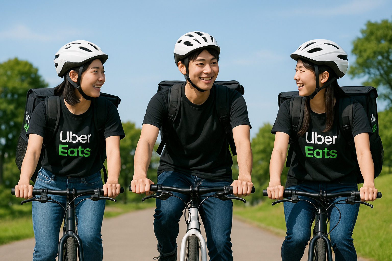 Uber eatsのファクタリングの現金決済の仕組み画像