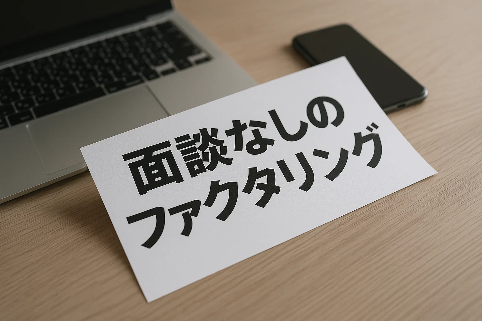 面談なしのファクタリング