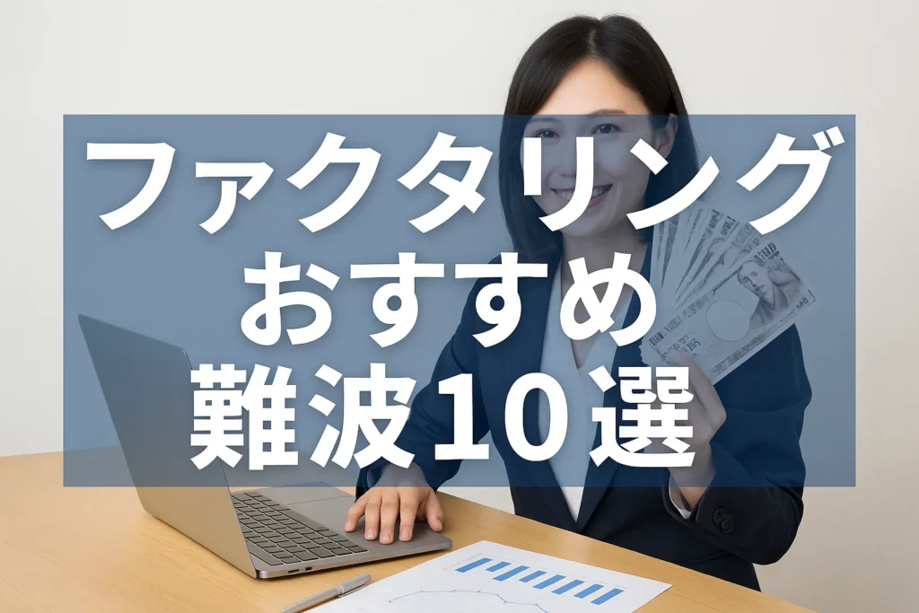 ファクタリングおすすめ難波10選