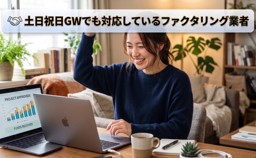 ファクタリング土日祝日GWゴールデンウィーク