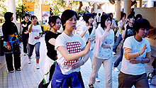シラットの型を真剣に学ぶ生徒達