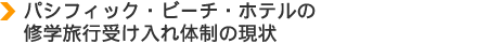 �p�V�t�B�b�N�E�r�[�`�E�z�e���̏C�w���s�󂯓���̐��̌���
