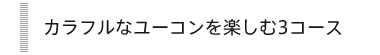 カラフルなユーコンを楽しむ3コース