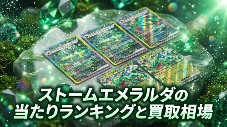 ストームエメラルダの当たりランキングと買取相場アイキャッチ