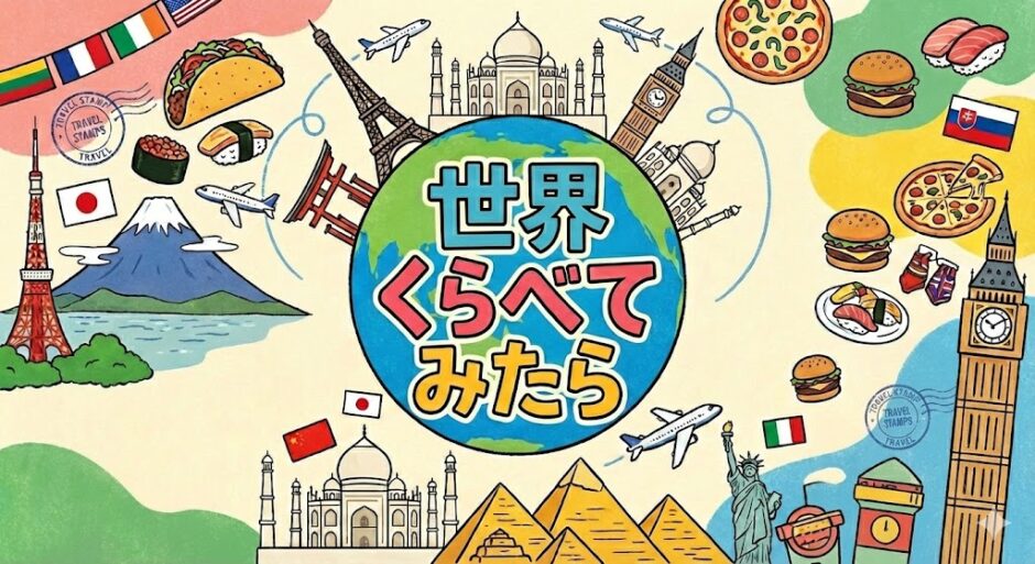 世界くらべてみたらアイキャッチ