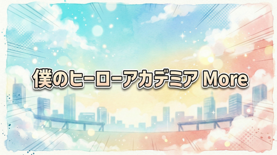 僕のヒーローアカデミア Moreアイキャッチ