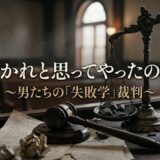 「よかれと思ってやったのに ～男たちの『失敗学』裁判～」見逃し配信はどこで見れる？。無料サービスはTver以外もあり？アイキャッチ