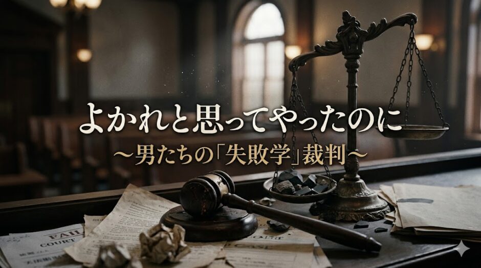 「よかれと思ってやったのに ～男たちの『失敗学』裁判～」見逃し配信はどこで見れる？。無料サービスはTver以外もあり？アイキャッチ