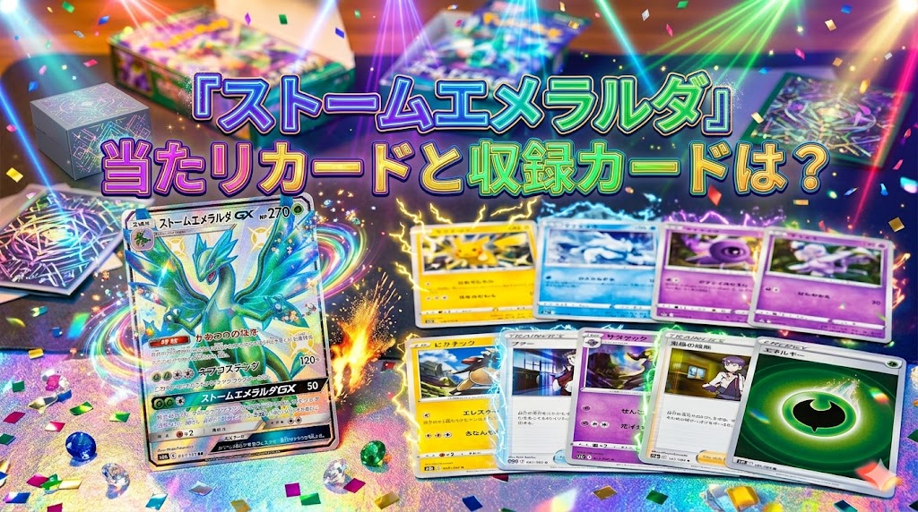 ストームエメラルダ』当たりカードと収録カードは？