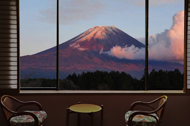 富士山が見える客室