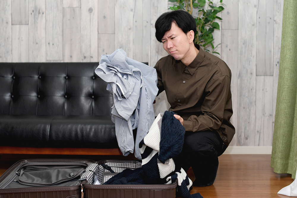 旅行の荷物を少なくする