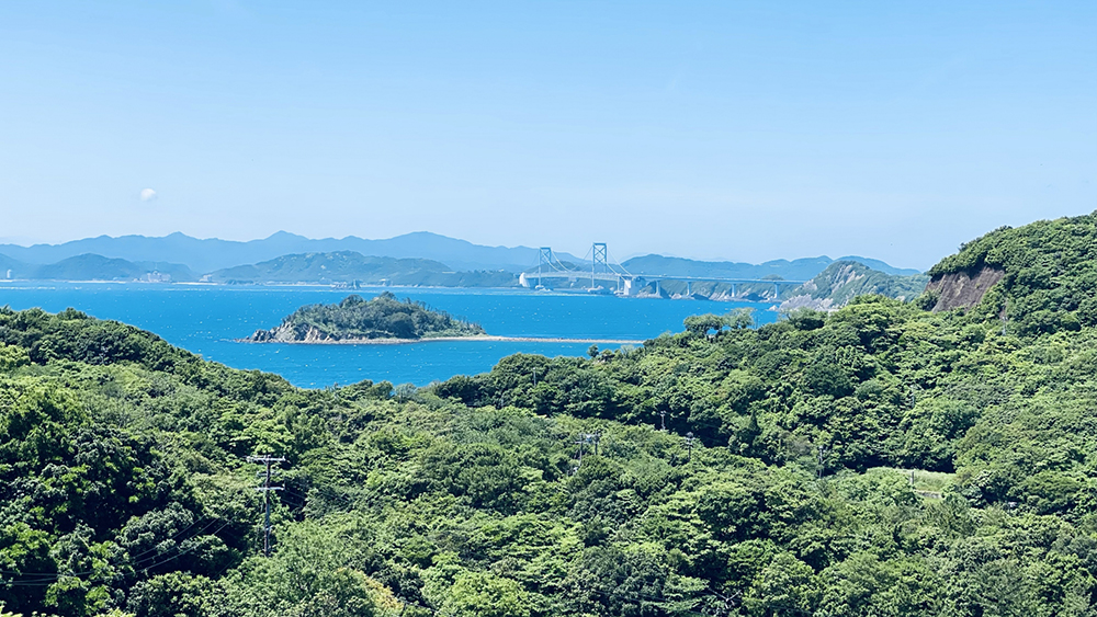 明石海峡大橋の眺め