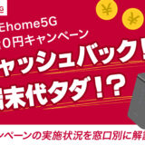 ドコモhome 5G一括0円のキャンペーンを解説